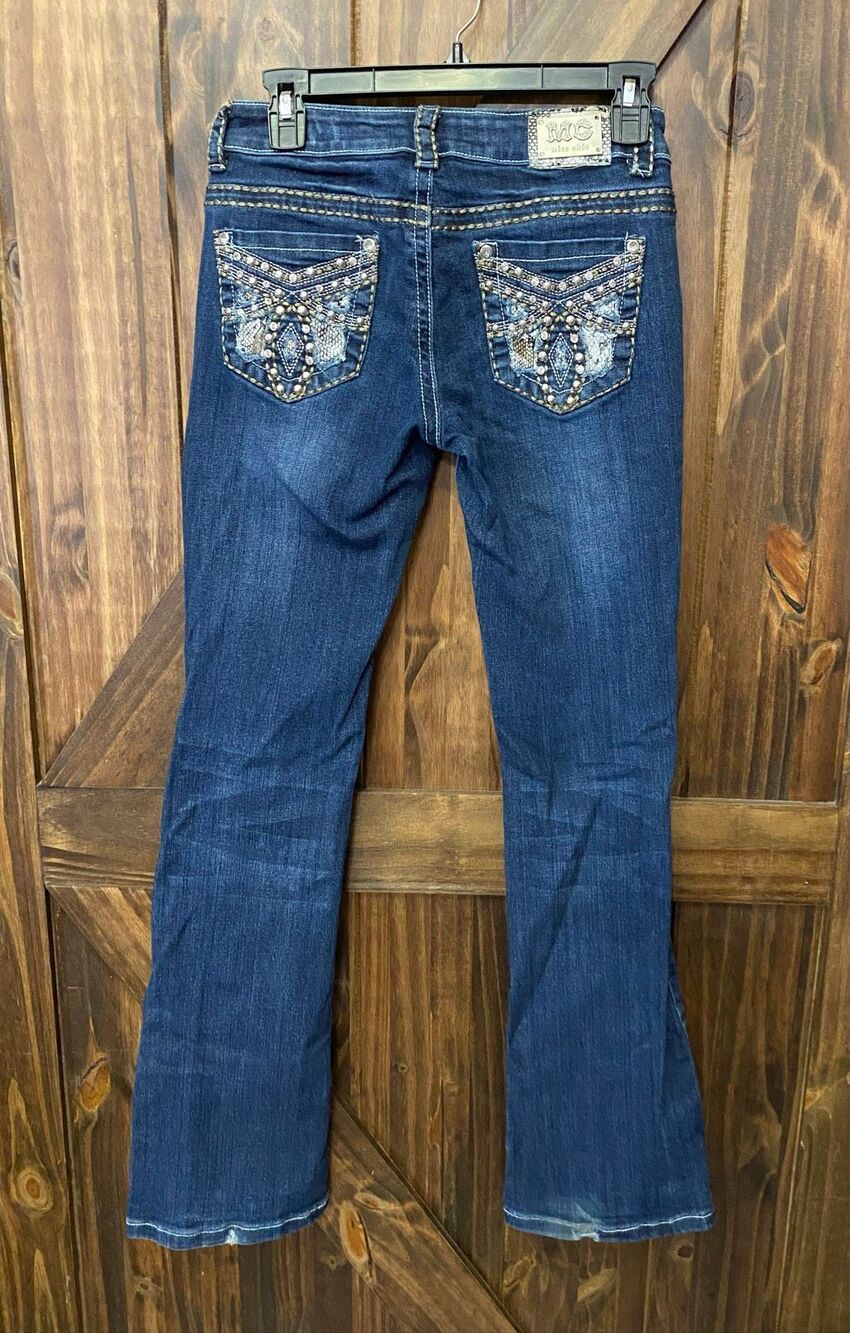 Miss Chic Rhinestone Women’s Bootcut Jeans Sz 5